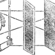 Illustration of the principle of the camera obscura, showing how the image of the lighted face on the left appears inverted on the wall of the darkened chamber on the right. (Image: Getty)